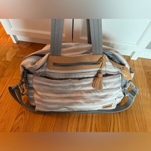 Skip Hop Riverside bag, hard wipes case, Bumkins clear travel, Baby Bumco clutch